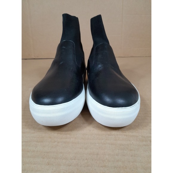 Zara Composite Knit / Leather Chelsea Boot Sneaker Women Sz 8 - Picture 5 of 9